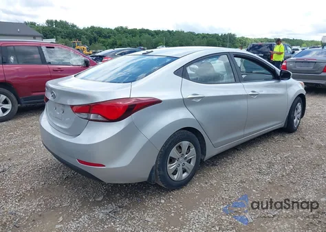 2016 Hyundai Elantra Se из США, поврежденный, VIN KMHDH4AE1GU588680